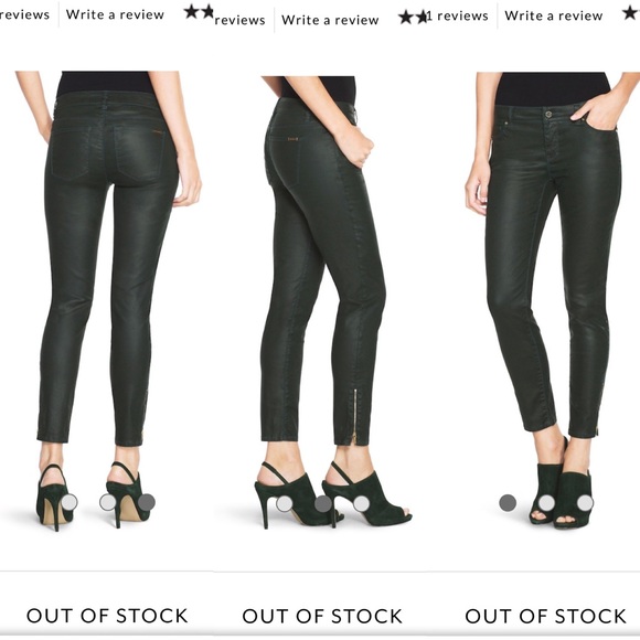 White House Black Market coated skinny jeans - Picture 2 of 7